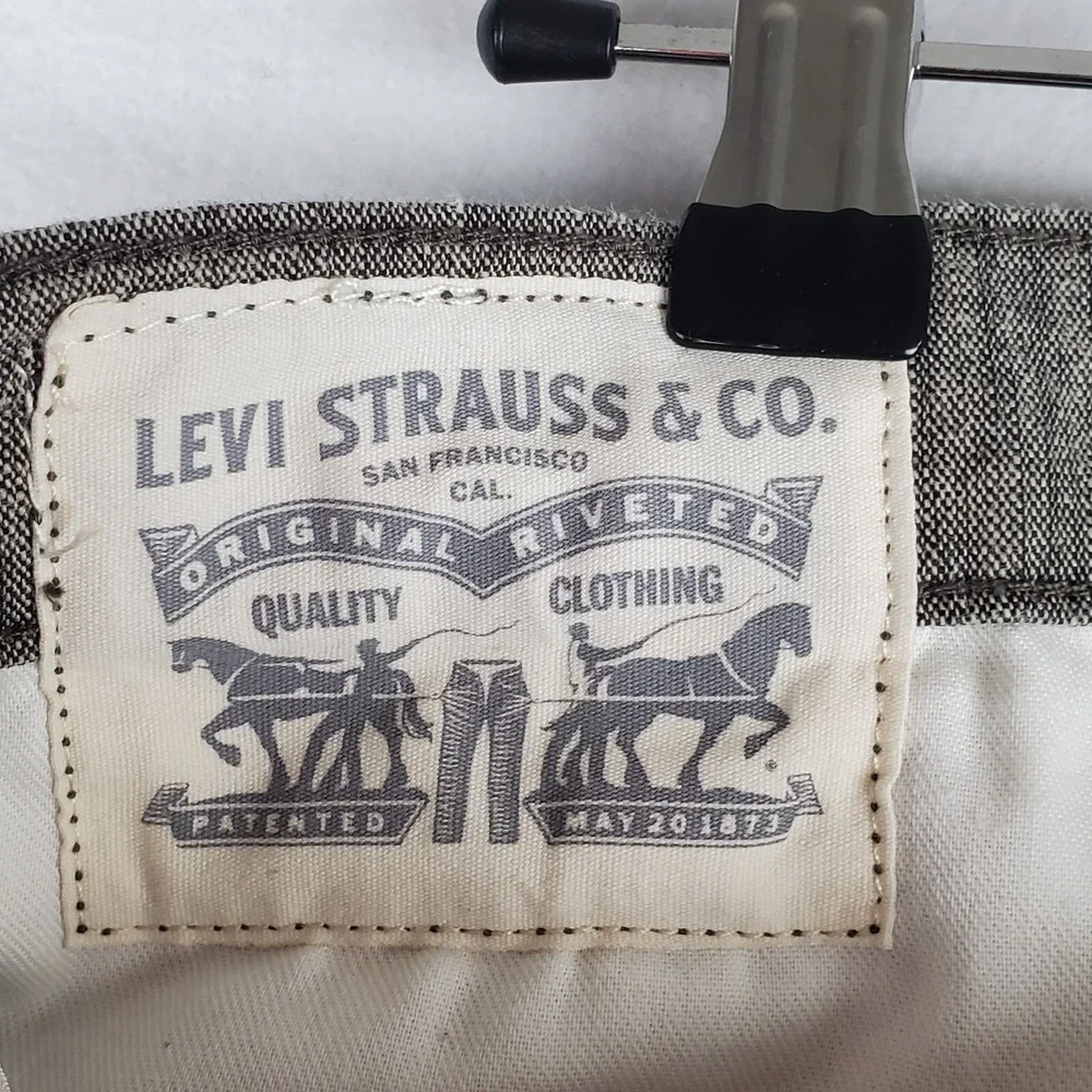 Levi's Chino  Shorts Men's 36‎ Heather Gray Preppy Cotton Stretch Classic Fit